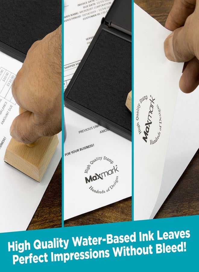 MaxMark Premium Refill Ink with Control Tip Bottle for Self-Inking Stamps, Brown Color - 1 oz. - Image 5